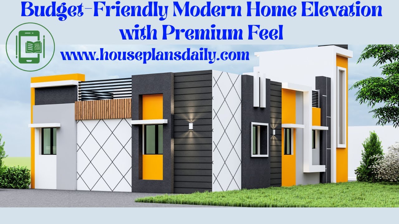 Budget Friendly Modern Home Elevation with Premium Feel