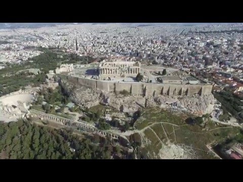 Acropolis around fly over Mar 2016