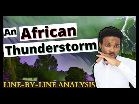 An African Thunderstorm || CSEC ENGLISH B POETRY LESSON