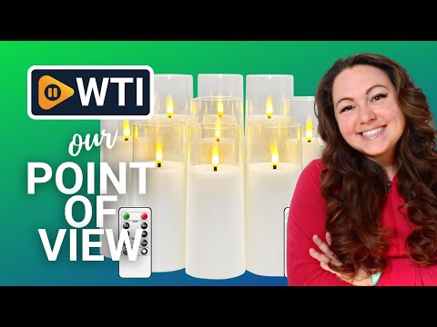 kakoya Flickering Flameless Candles Battery Operated with Remote and 2/4/6/8 H Timer Plexiglass Led Pillar Candles Pack of 9 (D2.3""xH 5""6""7"")with Realistic Moving Wick Candles for Home Decor( - WTI product video review