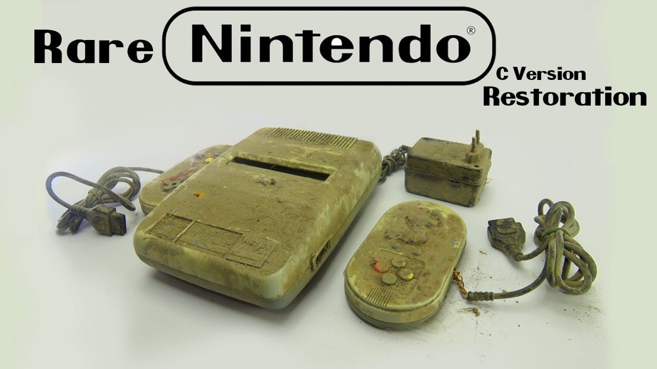 You won't Believe How I Restore a 30-YOld abandoned Nintendo ASMR(Dirtiest Game Console Restoration)