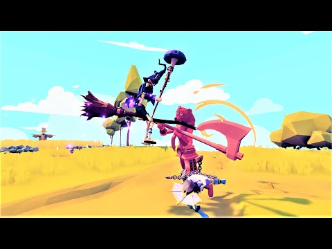 WITCH & BANSHEE VS EVERY UNIT #2 - FARMER 1 MAP TOTALLY ACCURATE BATTLE SIMULATOR TABS GAMEPLAY