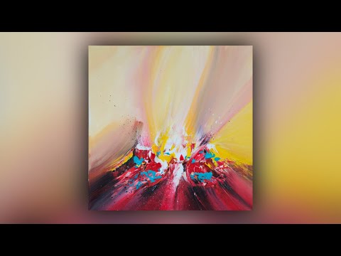 Abstract Acrylic Painting | Light, Energy & Movement (#117)
