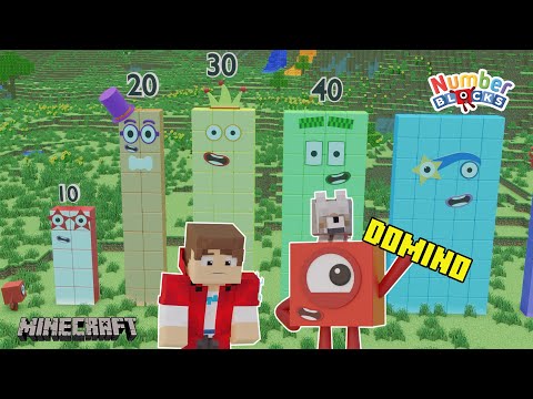 NUMBERBLOCKS MINECRAFT DOMINO in MINECRAFT WORLD