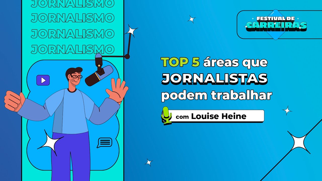 Top 5 áreas que jornalistas podem trabalhar