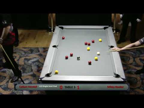 2022 National Under 23's Singles Semi Final - Callum Kendal v Mikey Booker