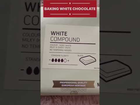 SATISFYING VANHOUTEN  WHITE CHOCOLATE FOR BAKING#asmr#shorts#viral #bakingislife #hazels.channel3293