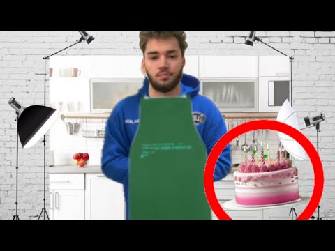 Fat adin Ross cooks a cake