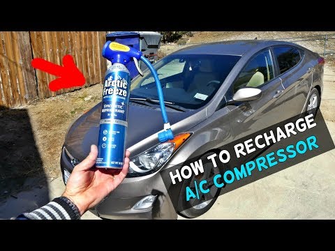 HOW TO RECHARGE THE AC COMPRESSOR ON HYUNDAI ELANTRA