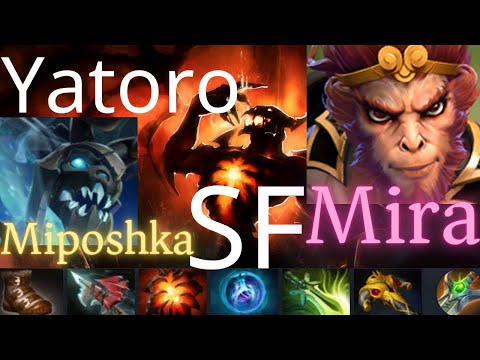 Yatoro Shadow Fiend vs Leshrac, Spirit Breaker, Wraith King - Souls, Wukong's Command - dota2