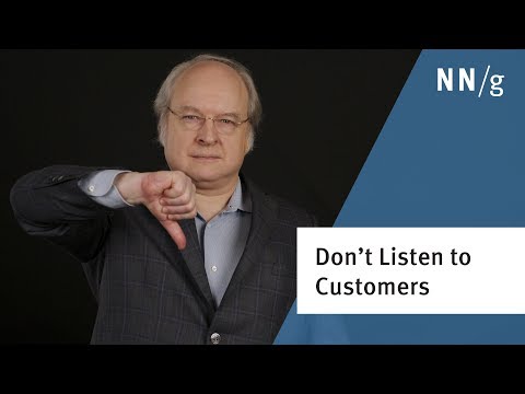 First Rule of Usability? Don't Listen to Users - NN/G