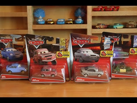Mattel Disney Cars 2016 Case D Sedanya Oskanian Stefan Gremsky Justin Partson Brake Boyd Patti Fred Video