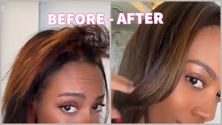 how to TONE ORANGE bleached hair