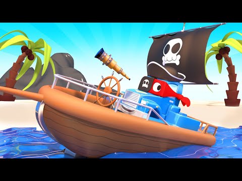 Supertruck ist ein Piratenlastwagen und rettet die kleinen Autos - Autopolis 🚒 Cartoons für Kinder 🚓