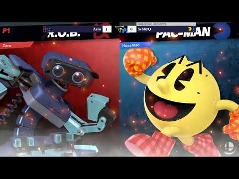 TJ 13 SSBU Losers Finals - Zero (ROB) vs SebbyQ (Pac-Man)