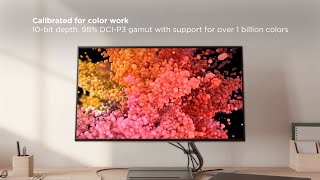 Video 0 of Product Lenovo Qreator 27 27" 4K Monitor (2020)