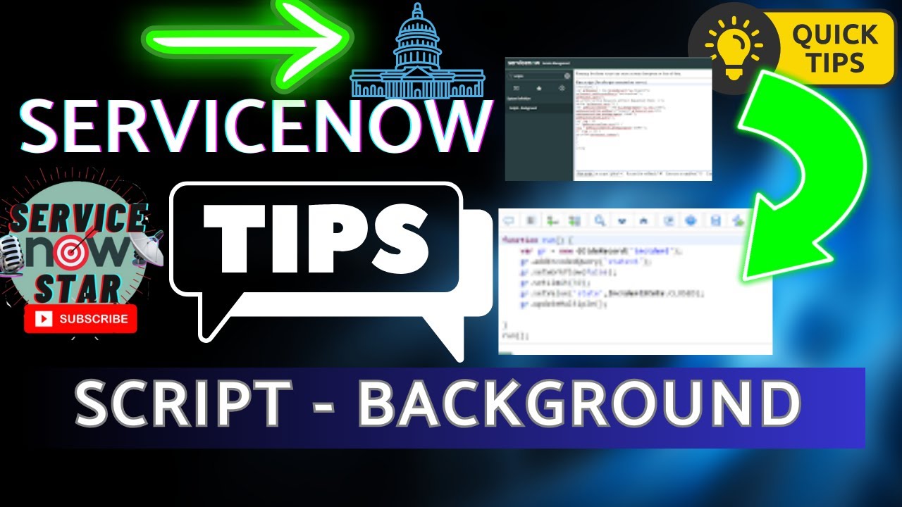 Tips for ServiceNow Script-Background Syntax highlighting enabled ...