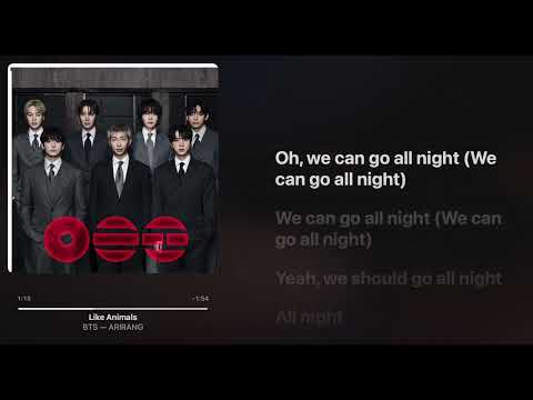 BTS - Like Animals [ Lyrics + Hi-Res ]