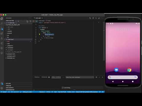 Flutter Getting Started - Creating your first app