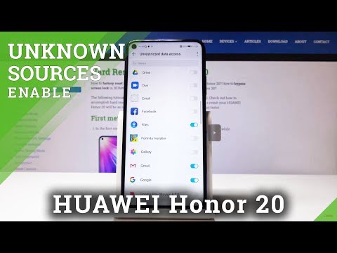 How to Enable Unknown Sources in HUAWEI Honor 20 - Advanced Options