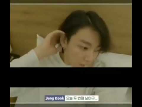 BTS jungkook brush his teeth like a baby😃&his hair 😳😃 #bts #jungkook