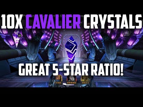10X Cavalier Crystal Opening - Great 5-Star Ratio! - Marvel Contest of Champions