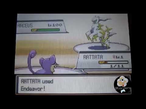 Pokemon - lvl 1 Rattata beat lvl 100 Arceus