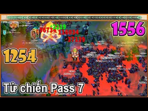 #1254 vs  #1556 : Tử chiến Hầm Cấp 7 KvK HA #C11321 Rise of Kingdoms