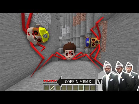 I Found Spider Paw Patrol.Exe in Minecraft : IT PJMasks vs Giant Worm