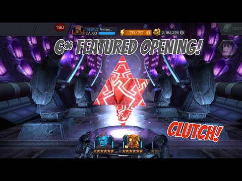 INSANE 6 STAR FEATURED CRYSTAL OPENING! SUPER CLUTCH! (MCOC)