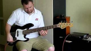 Video thumbnail for Fender Jazz Bass with Woodhead pick up, Markbass F1 Bassamp, Ashdown MAG 410 Basscab by Tóth Szabolcs