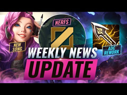 NEW UPDATES: Mid Lane NERFS + ADC Items REWORK + Seraphine Worlds Update & MORE - League of Legends