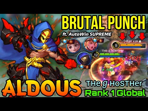 AutoWin SUPREME! Aldous Brutal Punch!! - Top 1 Global Aldous тнeℊнoѕтнer - MLBB