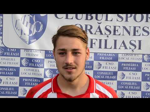 Bogdan Geanimu, după CSO Filiasi - Gloria Cermei 2-0 (video: Alex Vîrtosu)