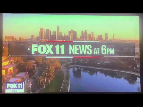 KTTV Fox 11 News at 6pm open December 28, 2021