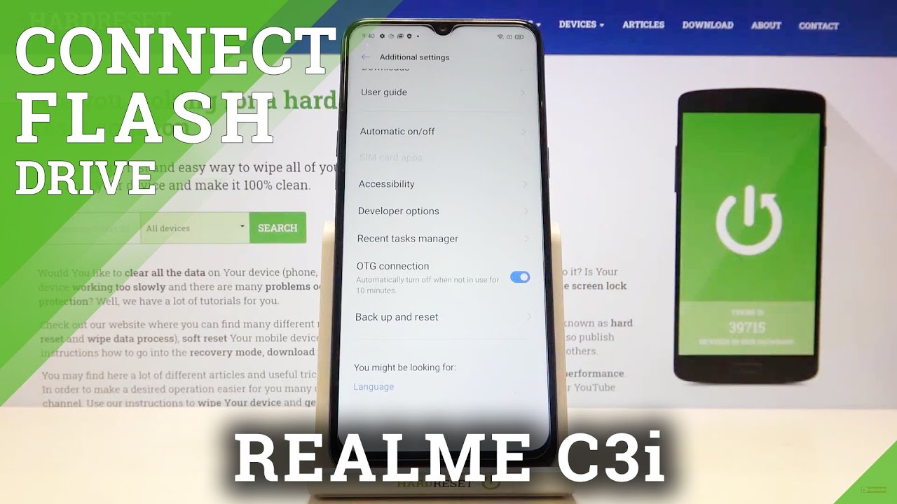 How to Use OTG Connection on REALME C3i – Open Developer Mode