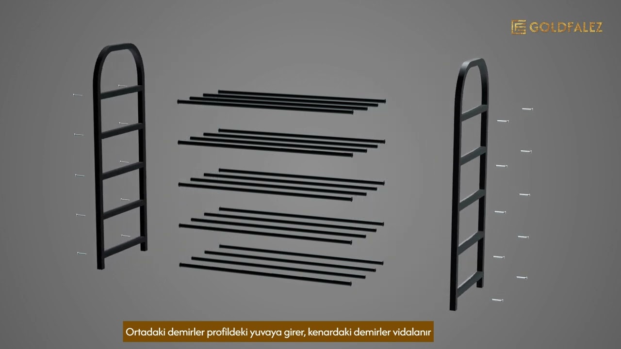 5 Shelf Metal Shoe Rack-Multipurpose Shelf Video Thumbnail