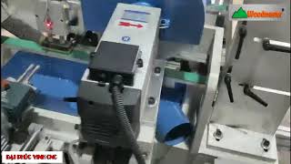 WOODMASTER | MÁY CẮT KHOAN 2 ĐẦU NẠP PHÔI LIÊN TỤC
