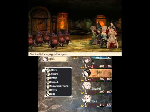 Bravely Default English Demo Gameplay [3DS] [1080p]