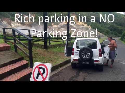 Drive through Volcano, St. Lucia