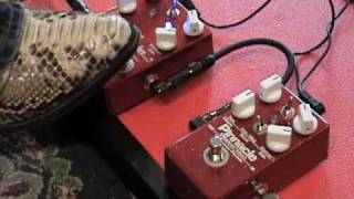 Video thumbnail for Wampler Pinnacle comparison Standard versus Limited Edition version guitar distortion by gearmanndude