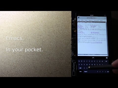 Runs on Librem 5, Day 9 - GNU Emacs