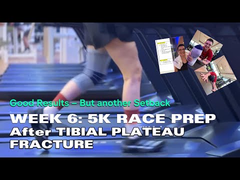 WEEK 6: 5K RACE PREP After TIBIAL PLATEAU FRACTURE #5KTraining#ComebackStronger#NeverGiveUp#RoadTo5K