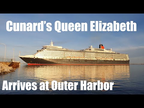 Thumbnail for CUNARD'S QUEEN ELIZABETH arriving at Outer Harbor 1 Dec 2023