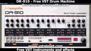 Video thumbnail for Free VST - DR-910 Drum Machine - vstplanet.com by Plugins Collection