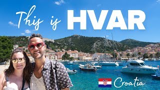 This is HVAR. Croatia's hilltop fortress town.