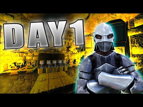 Claiming The Most BROKEN Base Location On DAY 1 !!! - ARK