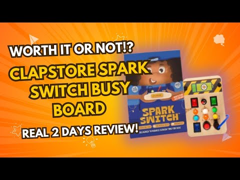 Clapstore Spark Switch Busy Board Review – Worth It? 2 Days Real Use! | LED Sensory Toy for Toddlers