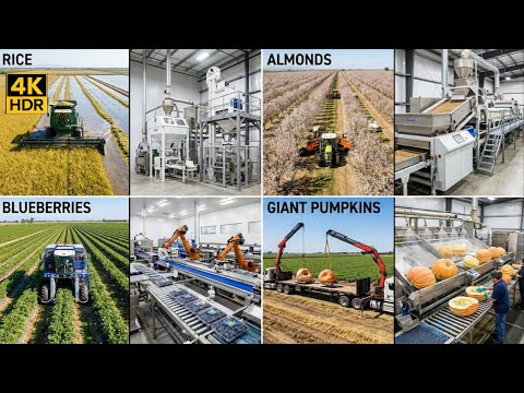 Inside Industrial Farming: Modern Harvest and Packaging at Massive Scale | 4K Ultra HD