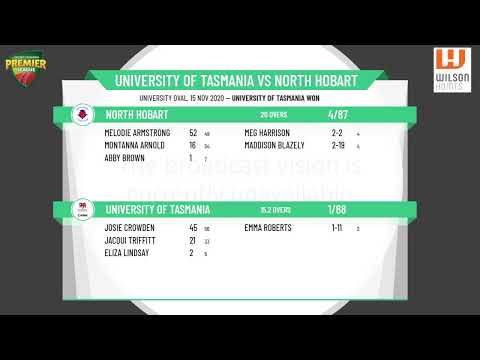 CTPL Premier League Women's 2nd Grade Round 4 - University of Tasmania v North Hobart